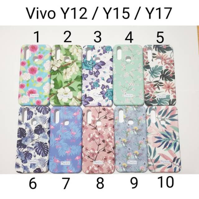 Case Soft case CK Flower For Vivo Y17 / case kondom soft case Vivo Y12 / Vivo Y15 2019