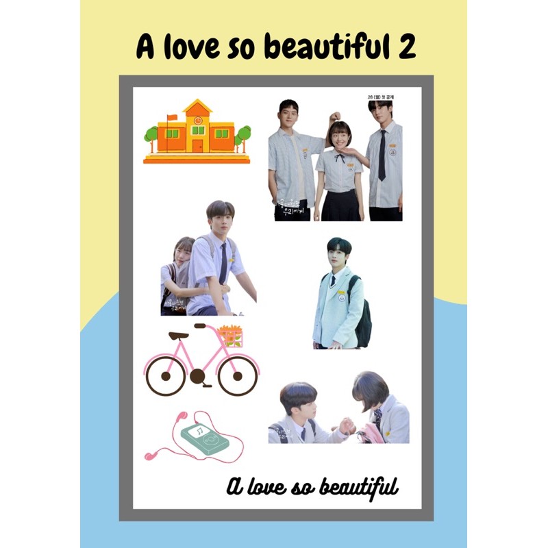 Sticker Pack Drama Korea A love so beautiful (ALSB) Kim yo han stiker tumblr aesthetic