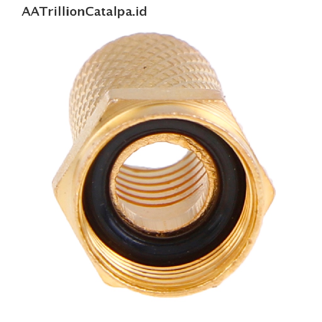 Aatrillioncatalpa 10Pcs Konektor Kabel Coaxial Tipe F RG6 Bahan Tembagakuningan