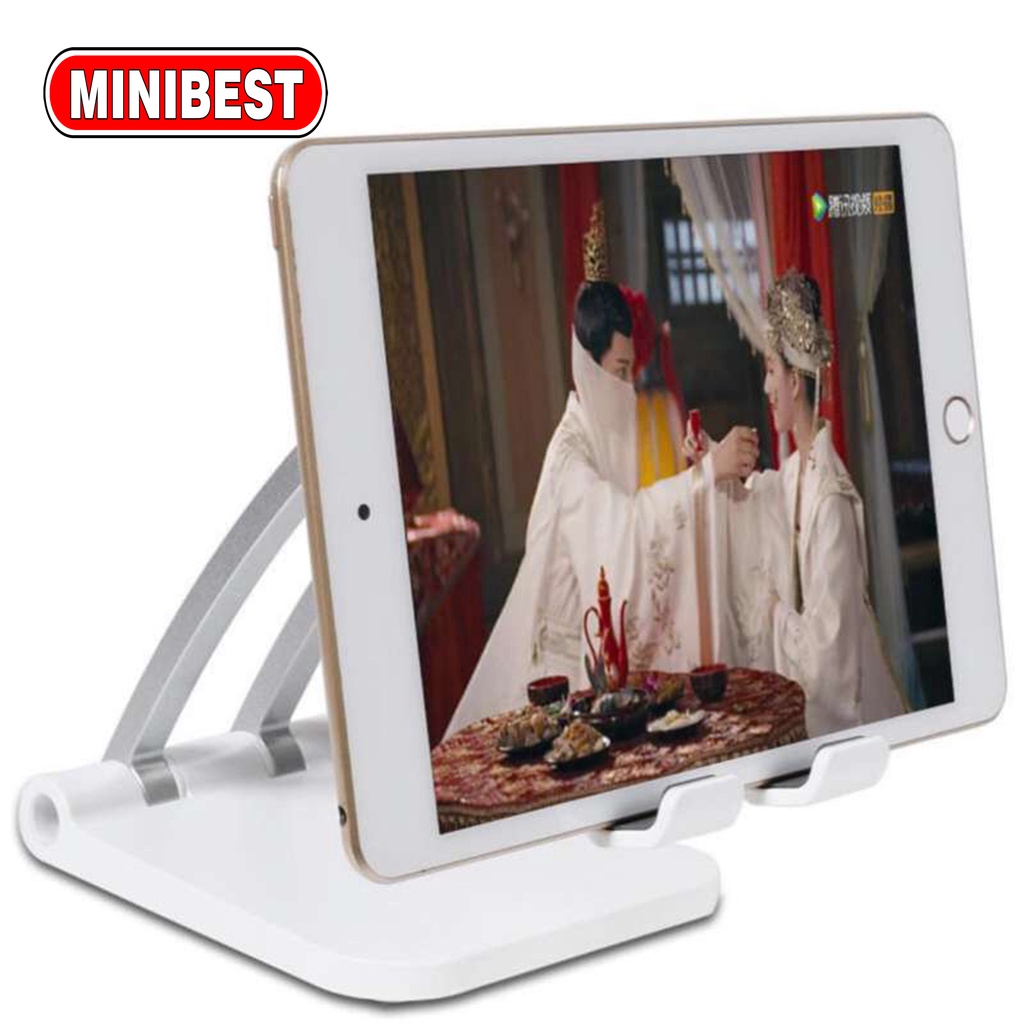 Minibest Holder tablet Hp Full Stainless Folding Mobile Phone Desktop Stand Q-009