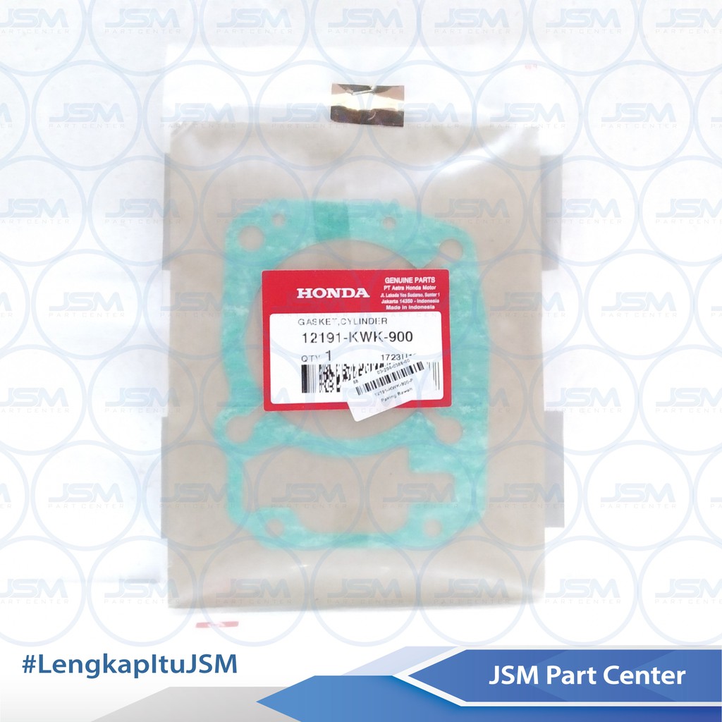 PAKING PACKING PERPAK GASKET MEGAPRO MONO NEW MEGAPRO FI VERZA 12191-KWK-900 ORIGINAL HONDA