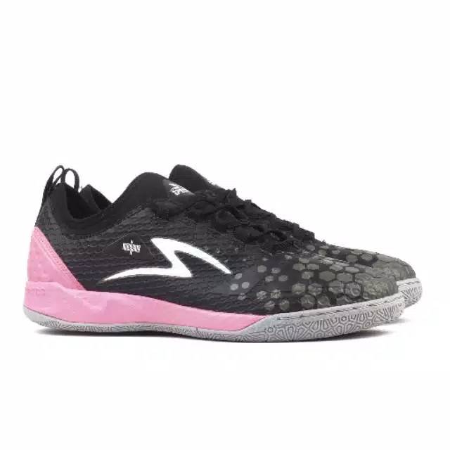 Sepatu Futsal Specs Metasala Knight IN - Black / Dark Granite Maiden Pink Grey