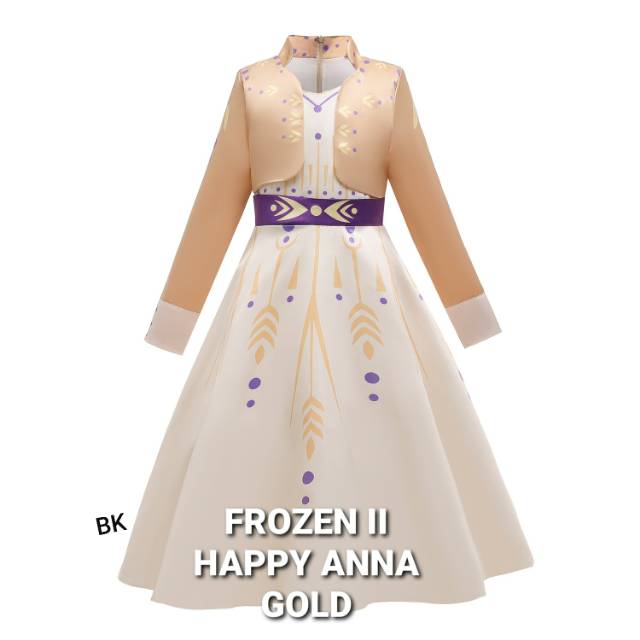 DRESS PRINCESS FROZEN ANNA / KOSTUM ANAK / GAUN PESTA ULANG TAHUN ANAK IMPORT BAGUS MEWAH