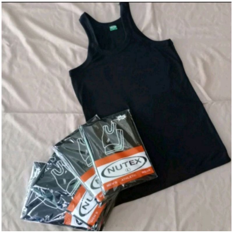 kaos dalam pria hitam/kaos dalam hitam/singlet hitam miatex