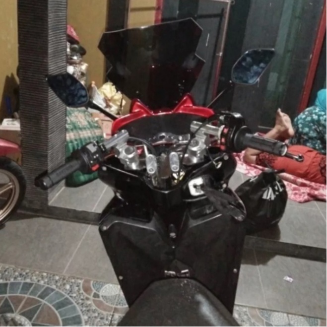 Stang Jepit Jumbo l Variasi Aksesoris Setang Jepit Full CNC Clip On Stang Motor Byson l Ninja 250 l Pulsar l Minerva l Vixion l Satria FU l Sonic 150 l RX King Universal Murah