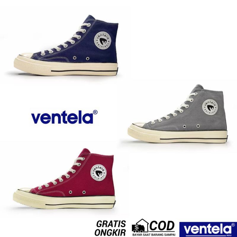 Ventela 70s / Bts Hi Navy / Grey / Maroon Original