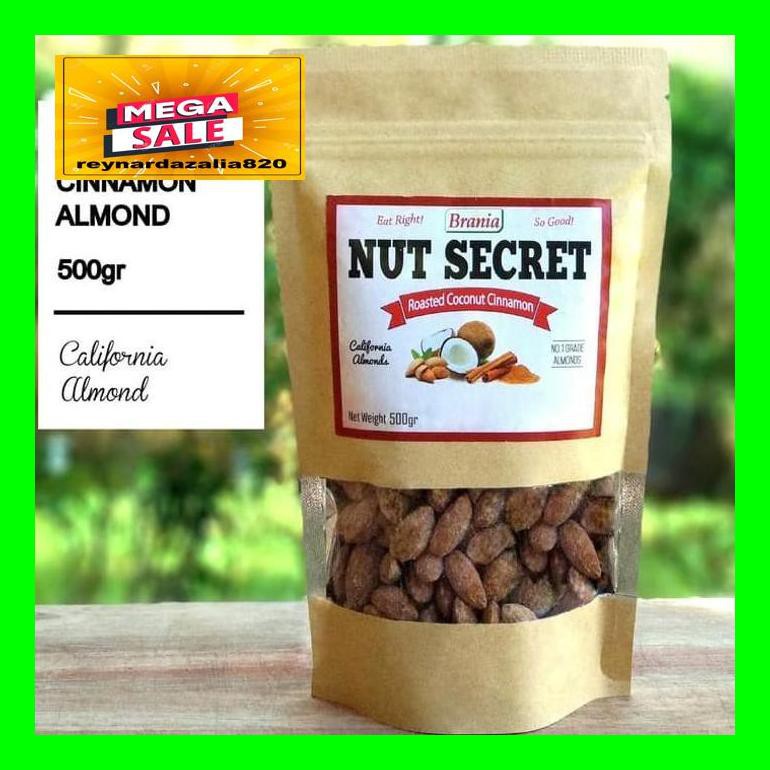 

Chrnar Kacang Almond Panggang Rasa Coconut Cinnamon 500Gr/Roasted Almond Chch50D