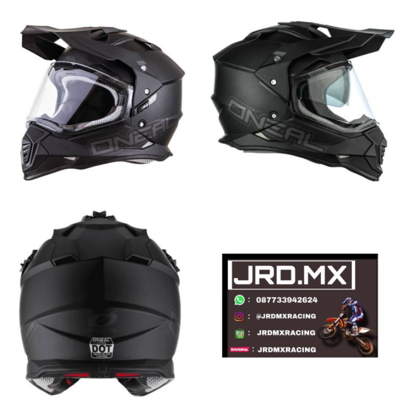 HELM ONEAL SIERRA 2 FLAT BLACK HELM ONEAL ADVENTURE ORIGINAL