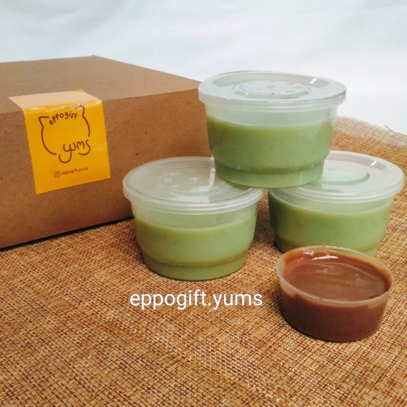 

Matcha Pudding Cup Puding Green Tea