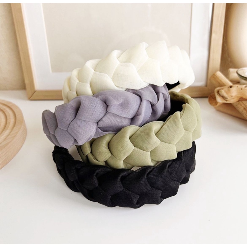 BALLERINA KOREAN HEADBAND / BANDO KOREA TEBAL BESAR / AKSESORIS RAMBUT IMPORT KAIN EMPUK LAYER