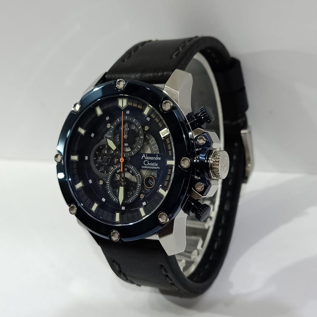JAM PRIA ALEXANDRE CHRISTIE AC6416 AC 6416 Original Garansi Resmi ALEXANDER CHRISTIE Free Baterai