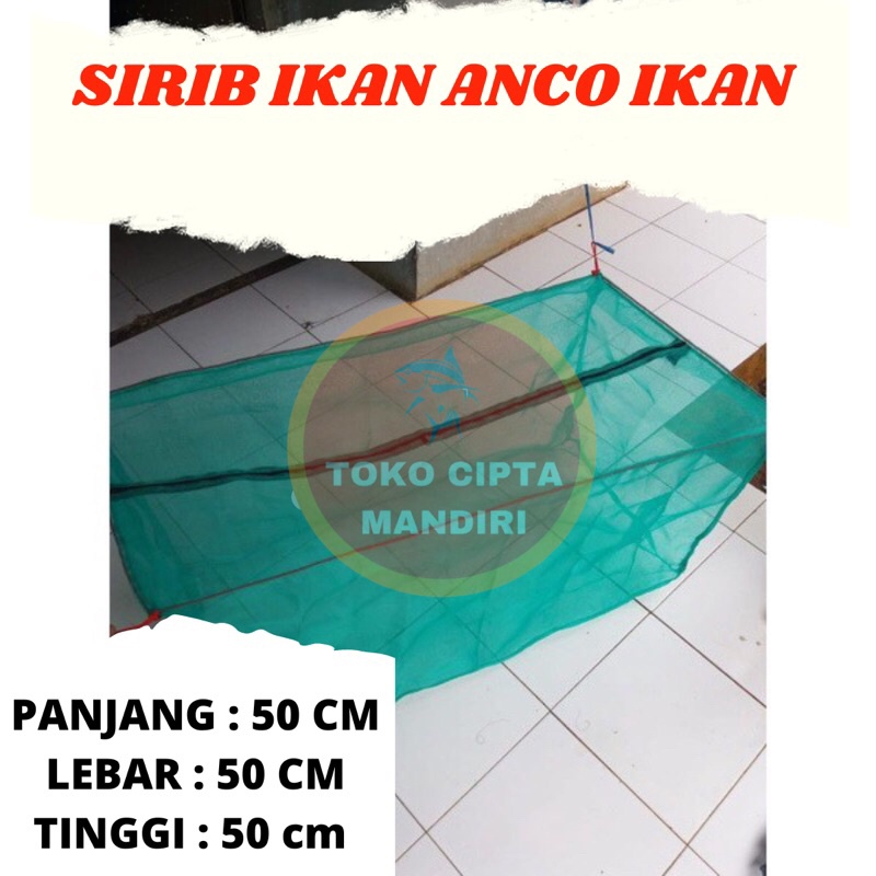 keramba ikan Tutup resleting keramba ikan kecil keramba waring kasa hijau 50x50x50 cm