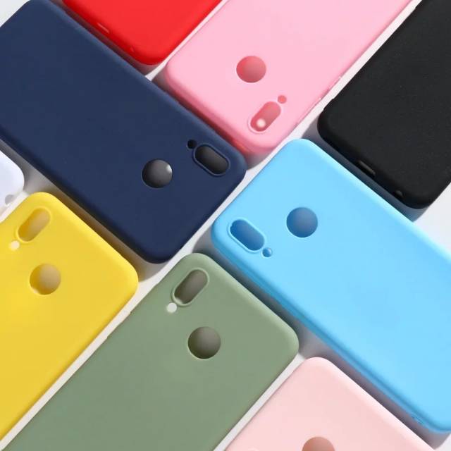 Premium Softcase Candy Warna Polos Vivo S1 Pro Y19 Y12 Y15