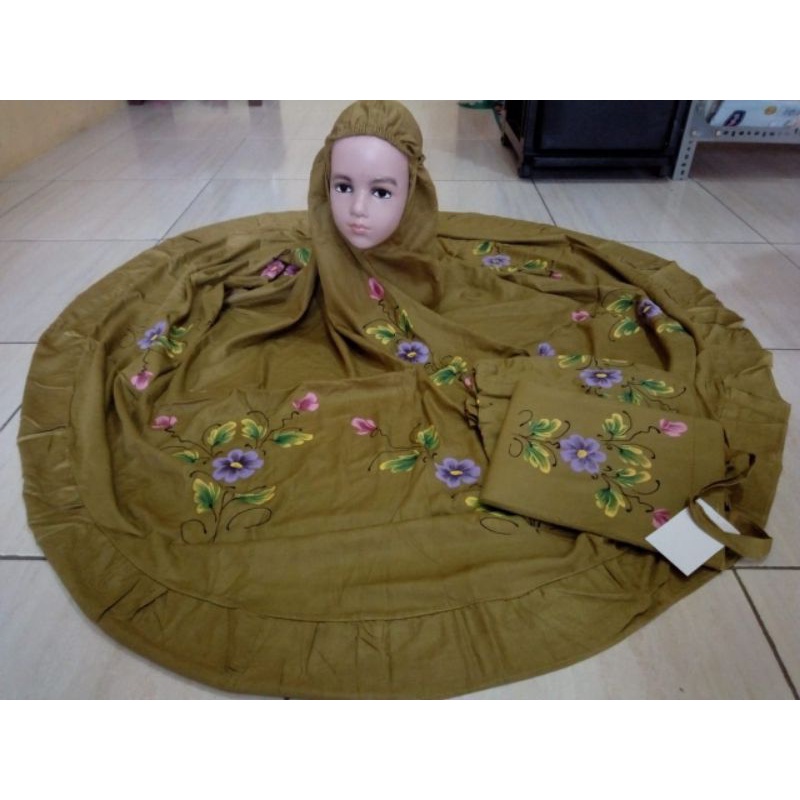 mukena rayon anak SD mukena anak tanggung