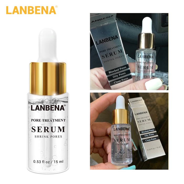 [SALE] Lanbena Serum Pengecil Pori Pori - Lanbena Pore Treatment Serum Shrink Pores - Perawatan Untuk Mengecilkan Pori Pori dan Menghaluskan Kulit Wajah - 15 ml