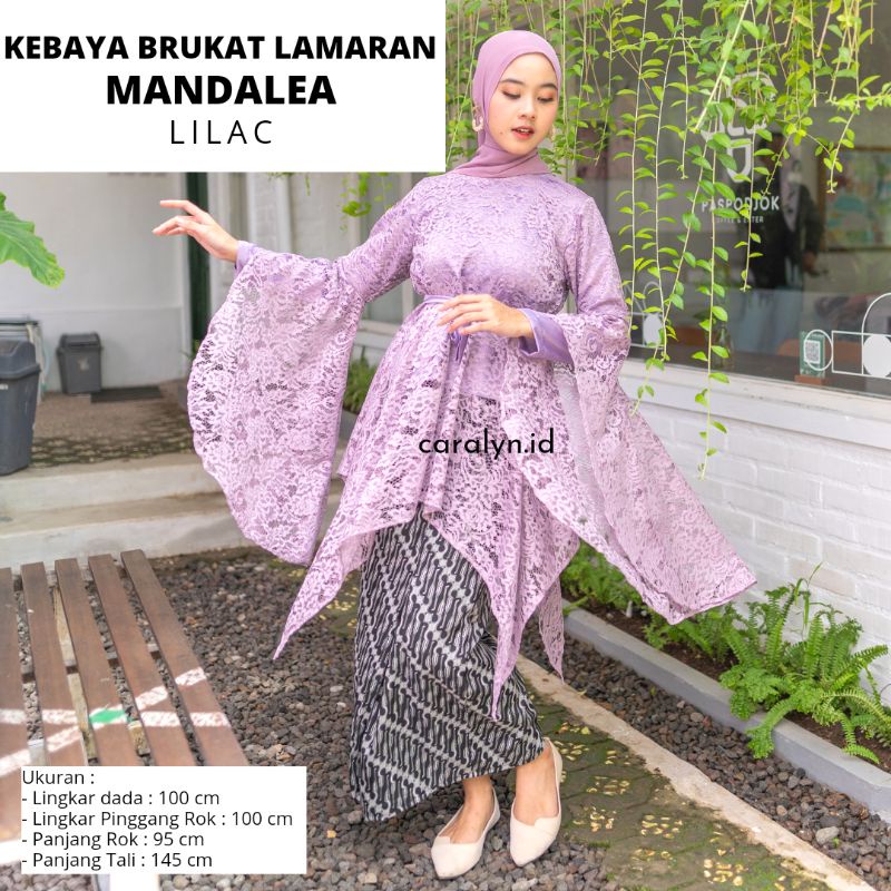 KEBAYA BRUKAT LAMARAN MANDALEA KEBAYA SET ATASAN + ROK KEBAYA TERBARU CARALYN.ID