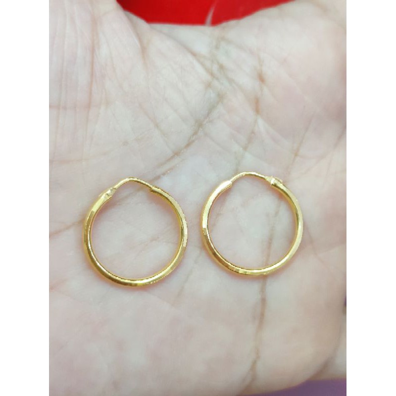 ANTING GIPSI ( PERAK 925 ) LAPIS EMAS 24K