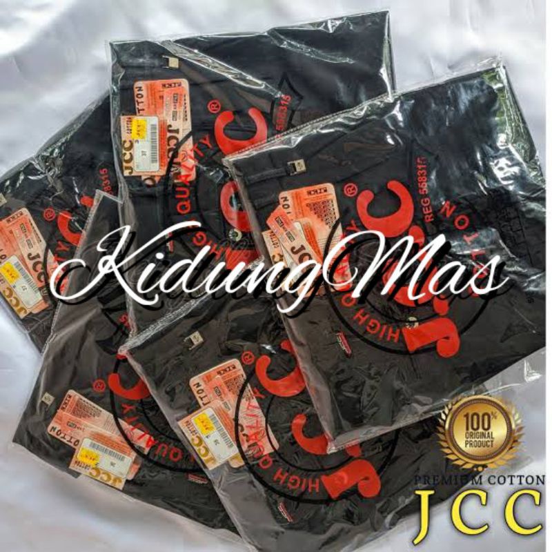 Celana Bahan Dasar Standar Merk JCC Original Celana Kantor Hitam Reguler Celana Formal Ukuran  27 38