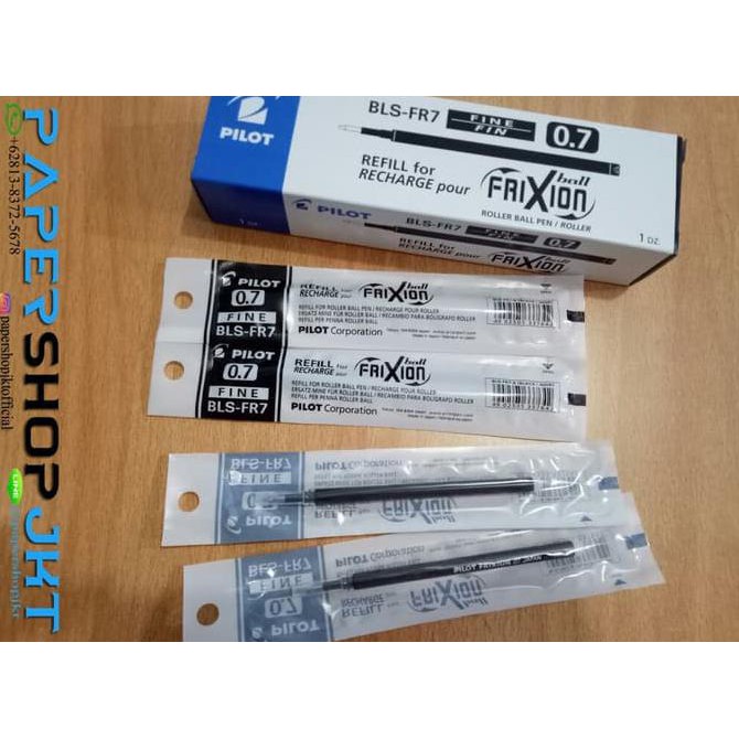 

GROSIR!!! Refill Isi Pulpen Frixion Pilot 0.7 HITAM TERPERCAYA