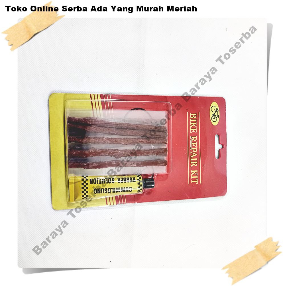 

Revil Lem karet Tambal ban Tubles isi 10 Pcs karet cacing + lem 1PAKET