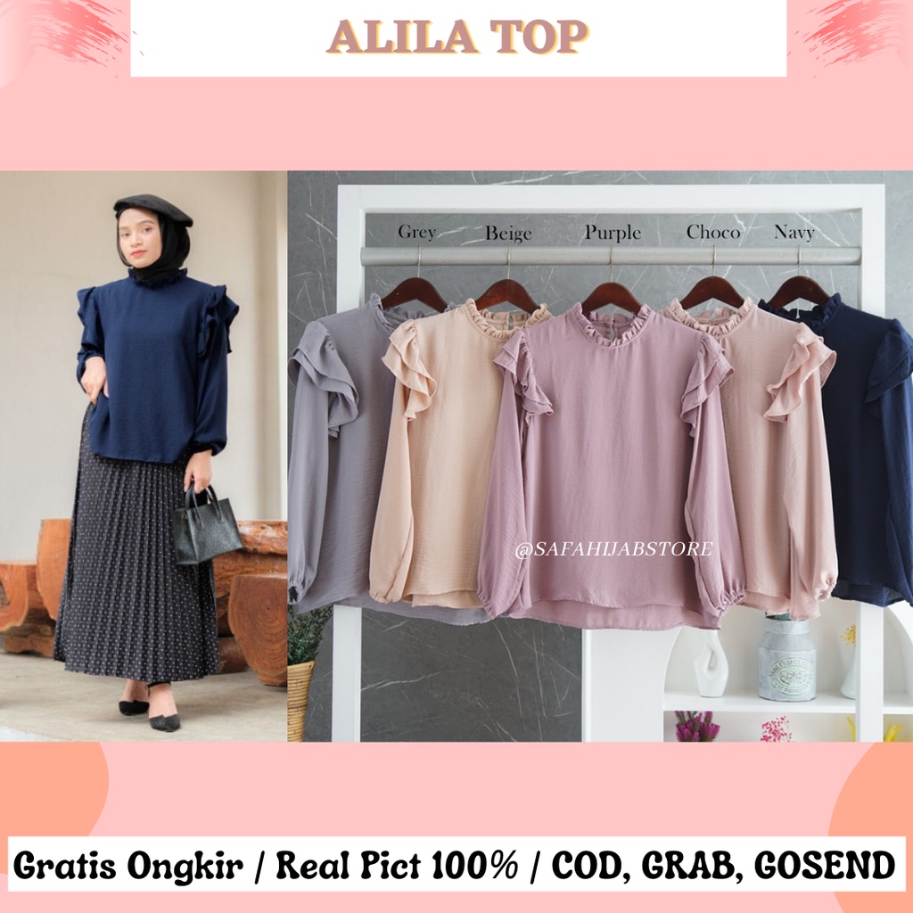 LASHIRA TOP / ALILA TOP / ATASAN / BLOUSE WANITA / ATASAN KERJA