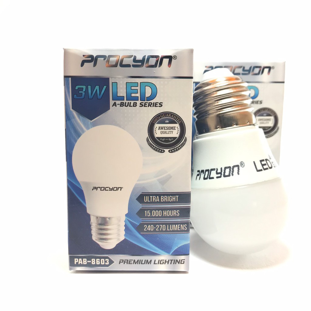 Lampu Led BULB 3w 3 watt premium ekonomis procyon BULAT