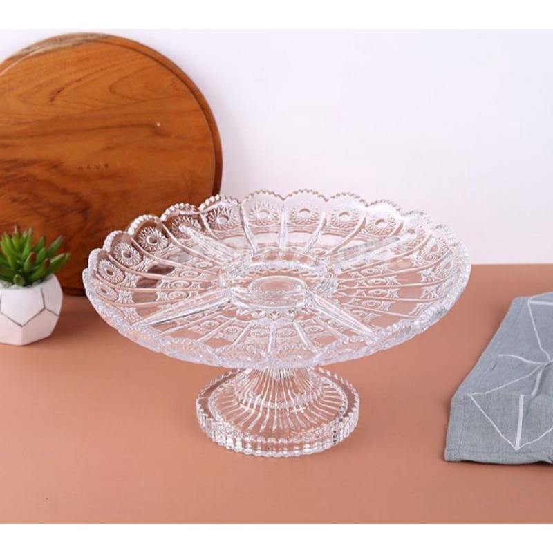 Tempat kue kaca Capodimonte