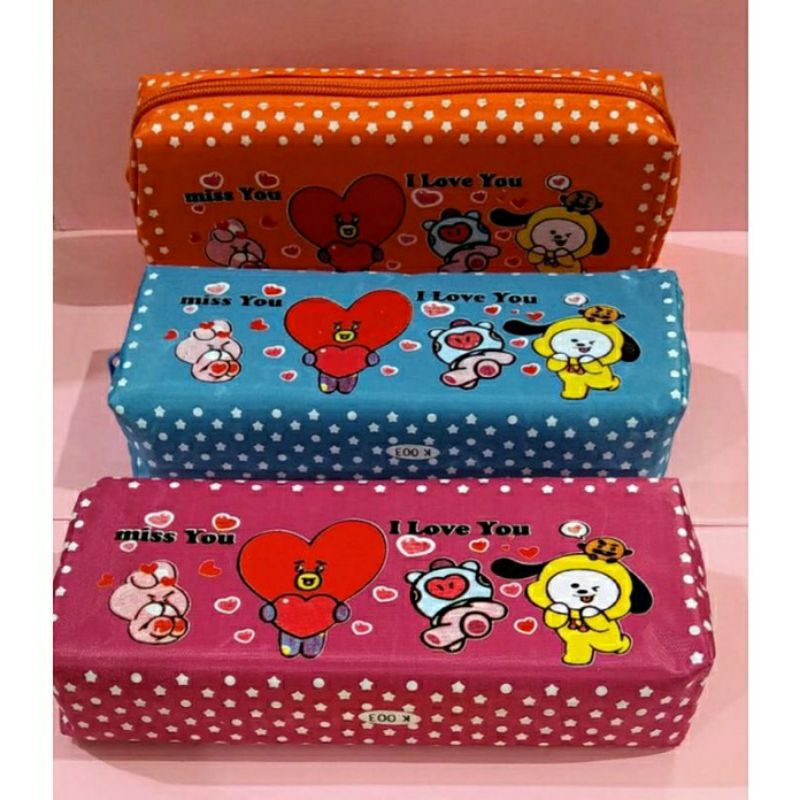 

BT21 Tempat pensil resleting besar Full colour K003