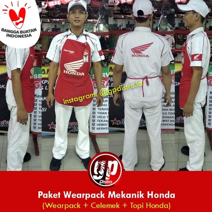 Wearpack / Baju Mekanik Bengkel Resmi Honda