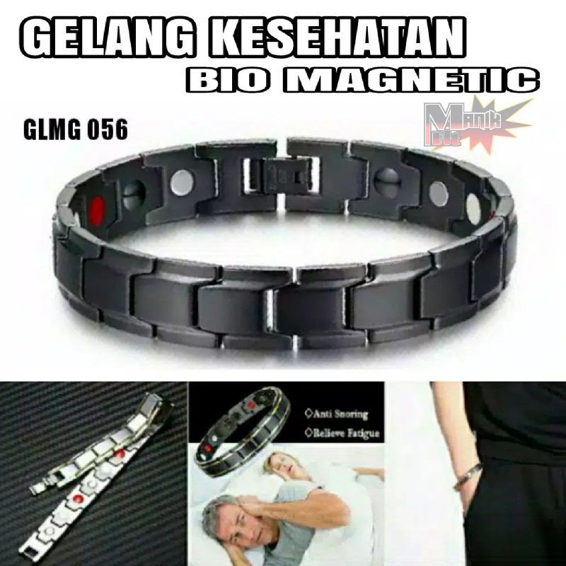 Gelang Pria Wanita Gelang Terapi Kesehatan Titanium Magnetik Original 100% Garansi