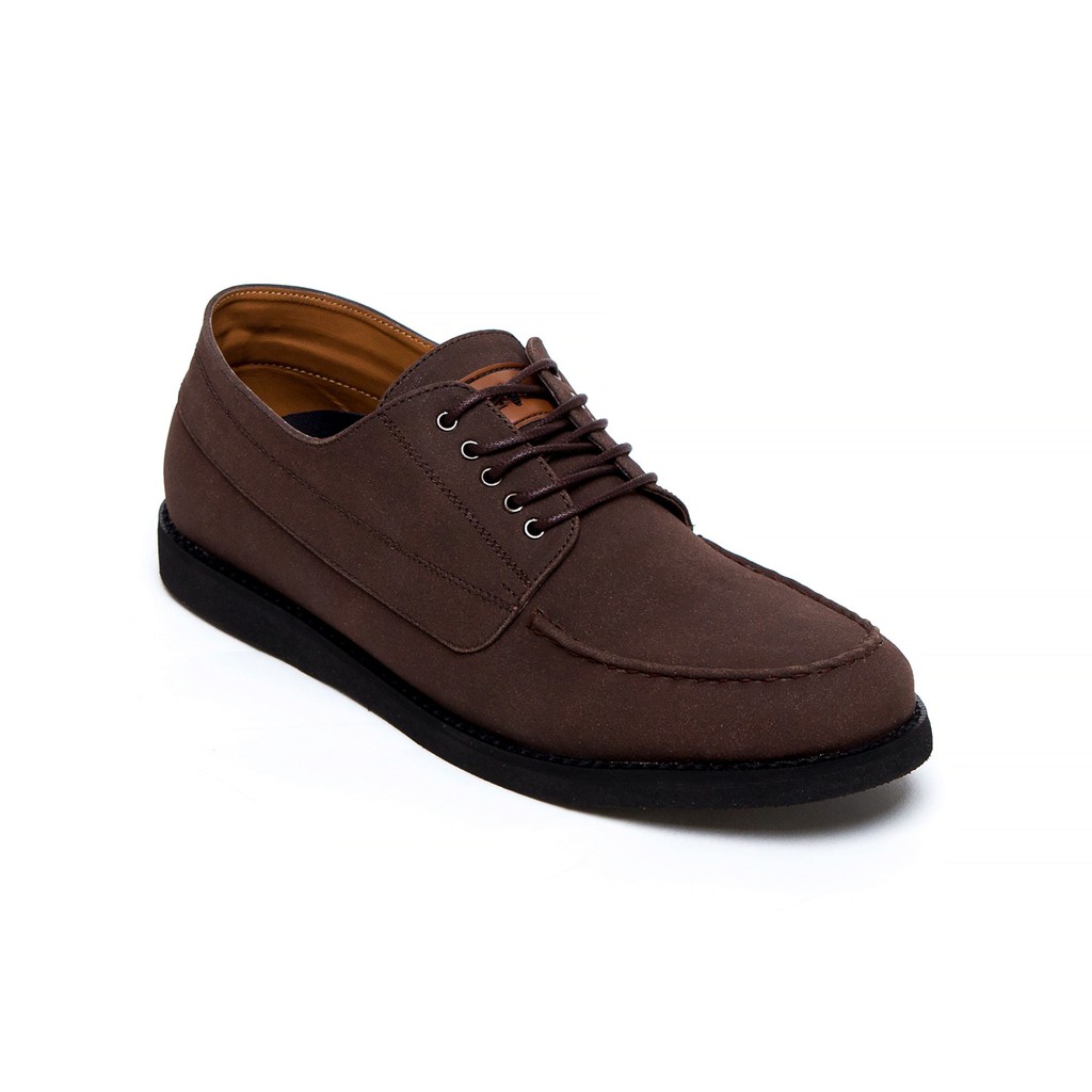 Sepatu Pantofel Coklat Vintage Klasik Pria/Cowok/Men Original Footwear | Hugo Brown | FORIND x FSTP