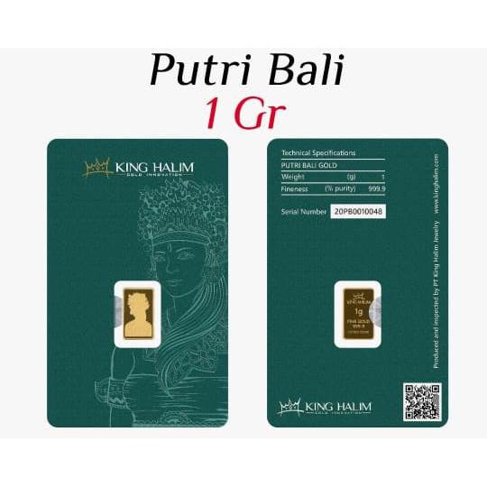 LOGAM MULIA KING HALIM PUTRI BALI 1 GRAM