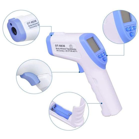 Thermo Gun Thermometer Infrared Digital No Contact Thermometer Dt-8836 Selyanifastore18
