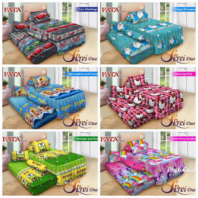 FATA SIGNATUR SPREI  FATA SIGNATURE SORONG DUO 2 IN 1 MOTIF  