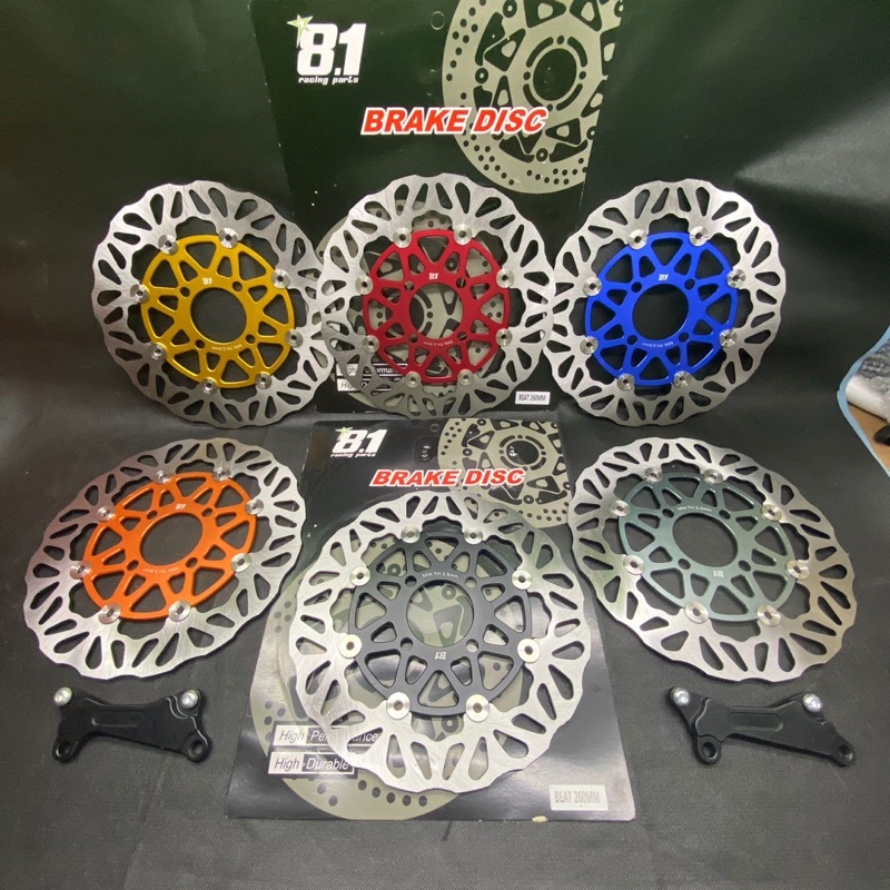 DISC 8.1 RACING PART PIRINGAN CAKRAM DEPAN CNC FLOATING STENLEES UK 260mm BEAT VARIO SCOOPY