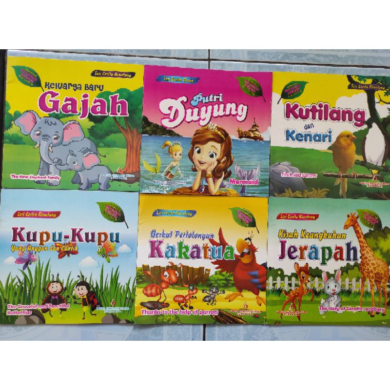 Jual Buku Cerita Dongeng Mengenal Nama Binatang / Fabel / Billingual ...