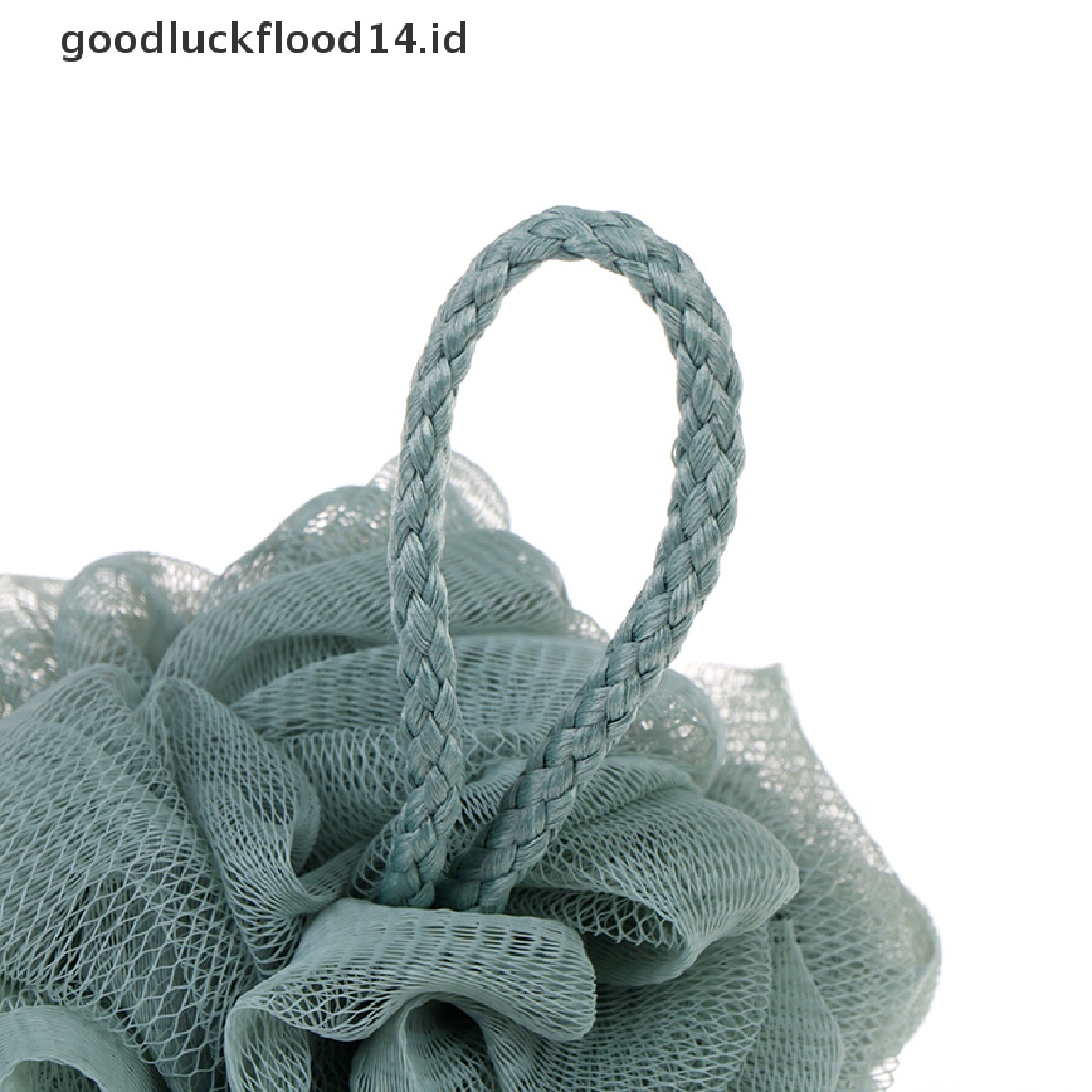 [OOID] 1pc Loofah Bath Ball Mesh Sponge Milk Shower Bathroom Supplies Bath Soft Flower  ID