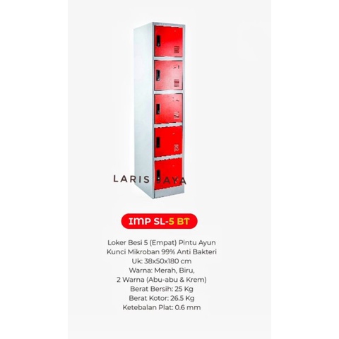 LOKER BESI 5 PINTU IMPORTA