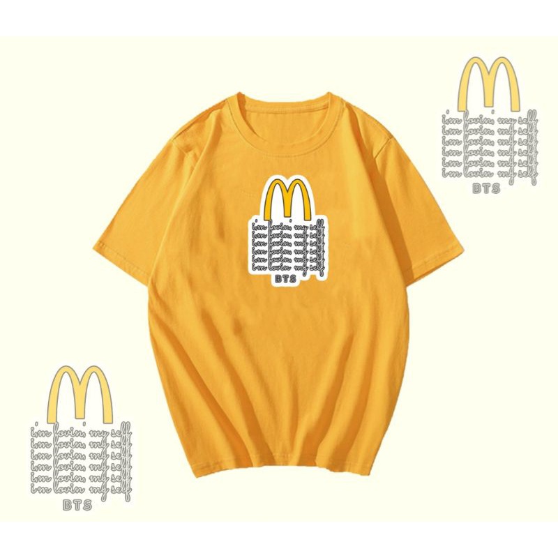 T-SHIRT/KAOS MCD BTS MEAL/BORAHAE/UNISEX OVERSIZE PREMIUM