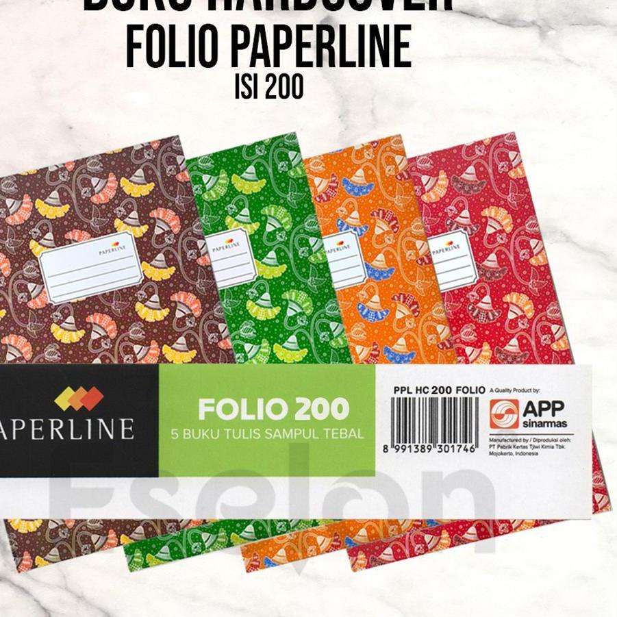

HOT SALE|SQ28|Buku Tulis Hardcover Folio Paperline 200lembar / Folio 200lbr