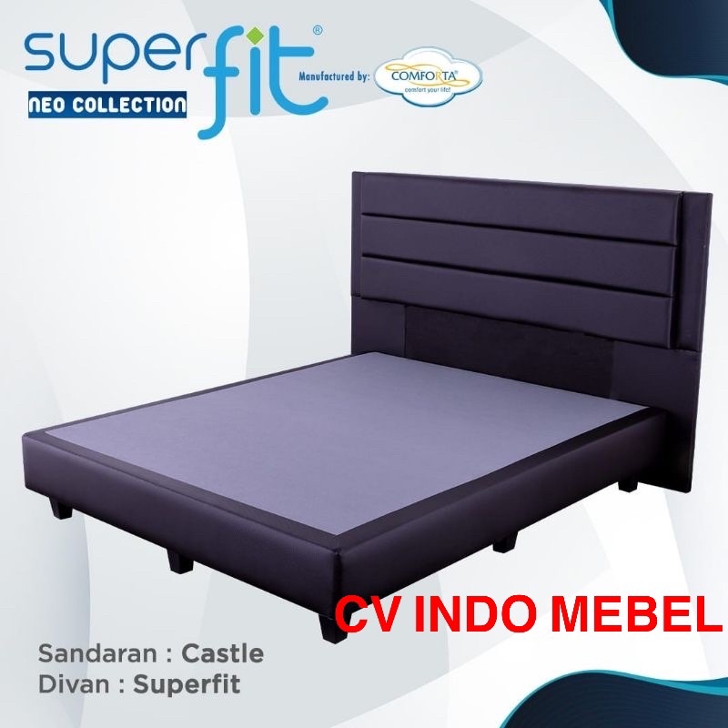 divan superfit sandaran castle model terbaru mewah comforta ready stock makassar termurah