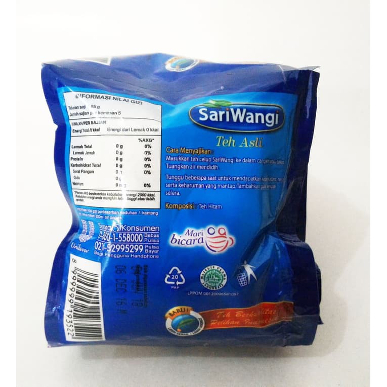 

Unik Teh SariWangi Sachet Teh Celup SariWangi Murah