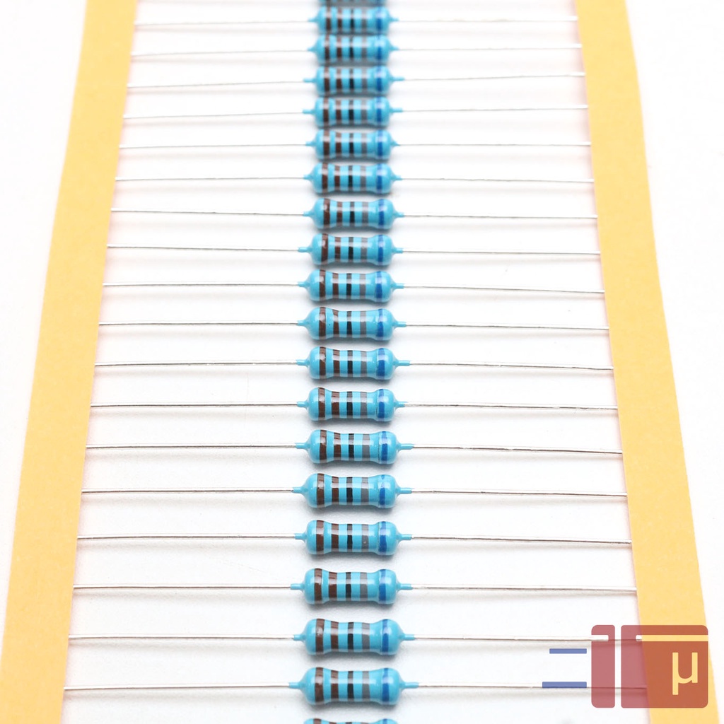 x10 Resistor 6K8 1/2W Metal Film 1% Taiwan Kaki Tembaga