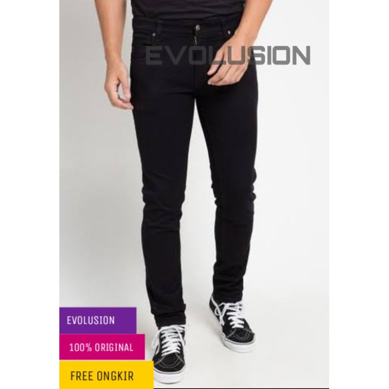 [COD] Celana Jeans Pria Skinny Slim Fit Panjang Melar