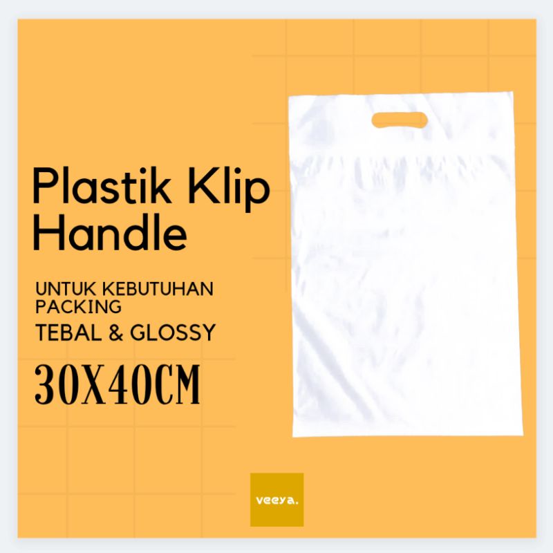 Jual Plastik Klip Pond Putih Polos Isi Pcs Pegangan Ziplock X