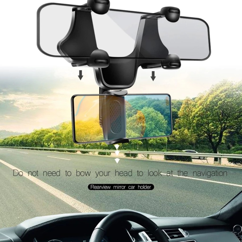 Car Holder 203 Tempel Kaca Spion Tengah Mobil / Universal Car Rearview Mirror Mount 203