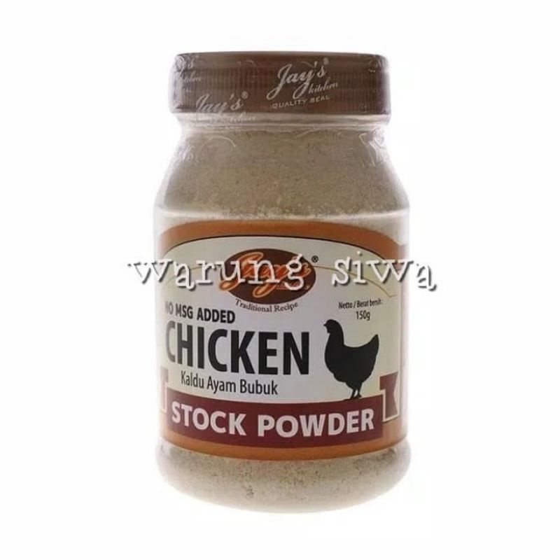 

bumbu jay's kitchen chicken stok powder no msg 150 gram