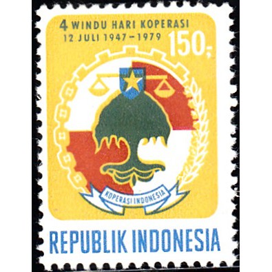 

Prangko Indonesia 4 Windu Hari Koperasi Indonesia 1979