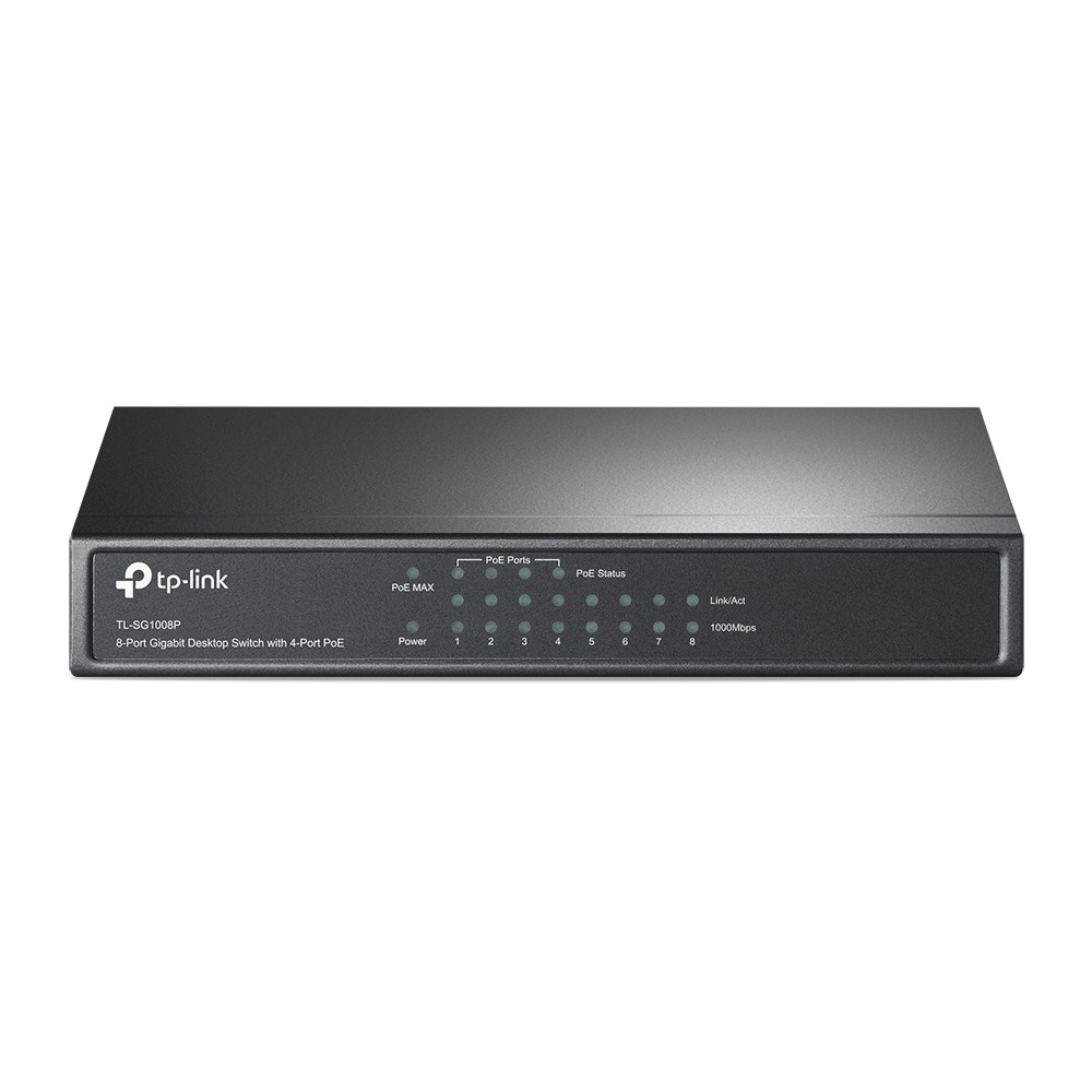 TP-Link Switch TL-SG1008P 8Port Gigabit Desktop Switch with 4port PoE