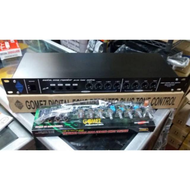 Box dan Kit Digital Echo Repeater+Tone Control with 4 Line in Mic GOMEZ 801